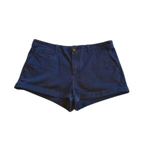 Gap Navy Blue Mid Rise Chino Shorts Size 6